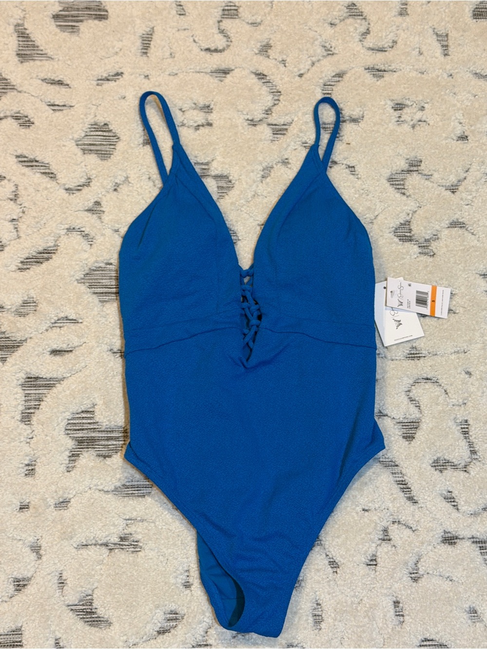 Nwt New Jessica Simpson Royal Blue One-Piece Swimsuit  women’s small S